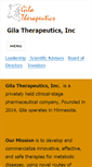 Mobile Screenshot of gilatherapeutics.com